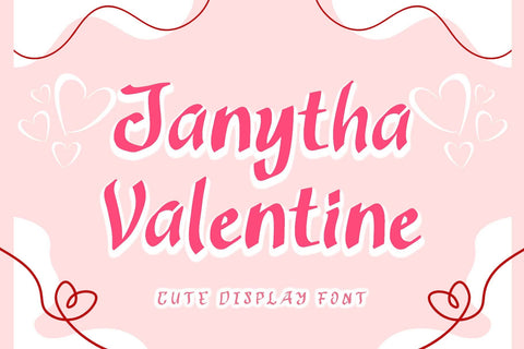 Janytha Valentine Font Prasetya Letter 