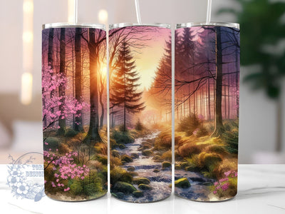 Japanese Cherry Blossom 20oz Skinny Tumbler, Cherry Blossom Tumbler Png, Straight & Tapered Tumbler Wrap, Instant Digital Download Sublimation ToriDesigns 