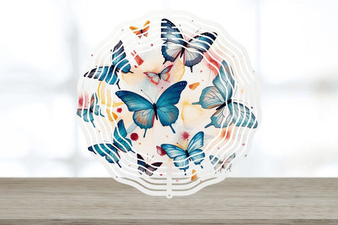 Japanese Watercolor Butterflies Wind Spinner Sublimation Regulrcrative 