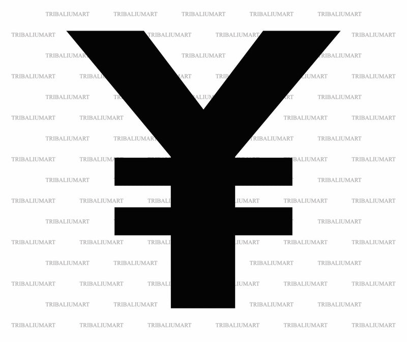 Japanese Yen Sign SVG TribaliumArtSF 