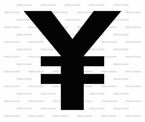 Japanese Yen Sign SVG TribaliumArtSF 