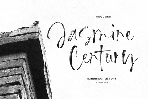 Jasmine Century - Handbrushed Font Font Timur type 