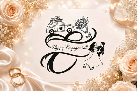 Jasmine Romantic Wedding Monogram Font Prasetya Letter 