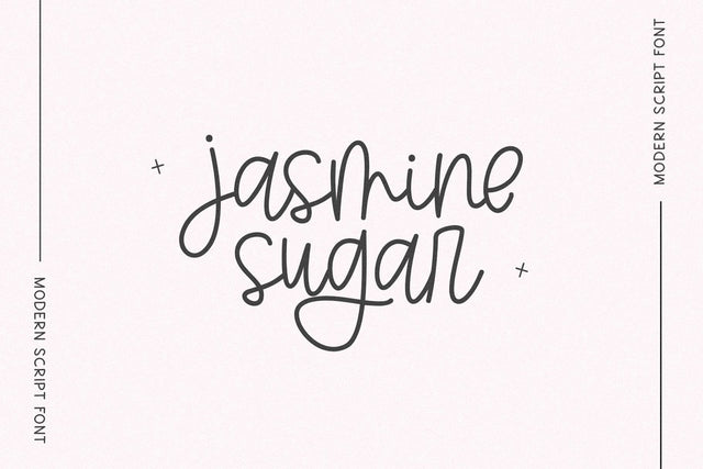 Jasmine Sugar - Modern Script Font Font KA Designs 