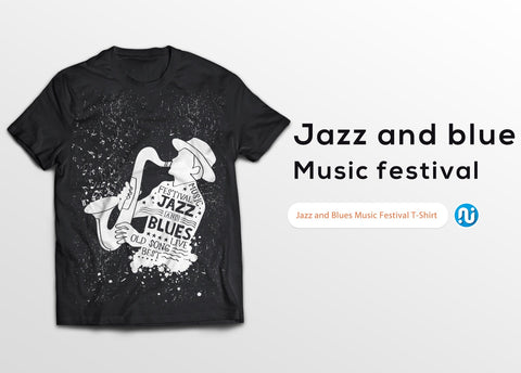 Jazz and Blues Music Festival T-Shirt Design SVG naemmiah021 