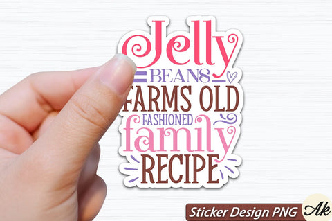 jelly beans farms old fashioned family recipe SVG And Sticker PNG Design SVG akazaddesign 
