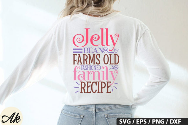 jelly beans farms old fashioned family recipe SVG And Sticker PNG Design SVG akazaddesign 