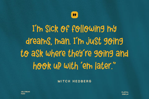 Jellybean - Display Font Font Alpaprana Studio 