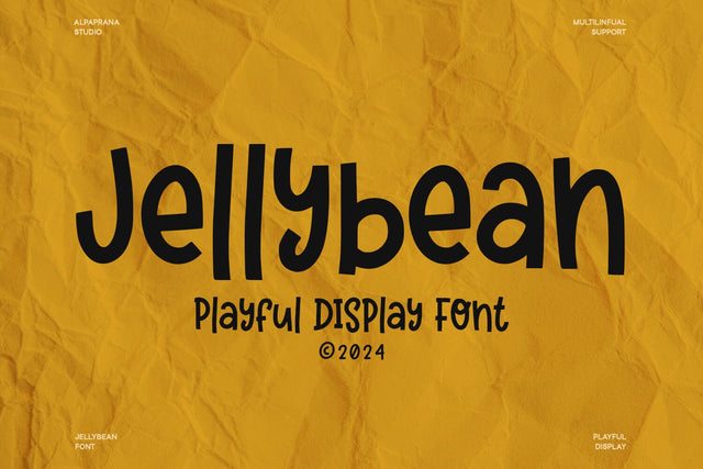 Jellybean - Display Font Font Alpaprana Studio 