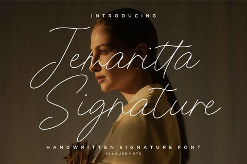 Jemaritta Signature Font Allouse.Studio 
