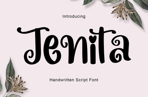 Jenita Cute Holiday Font Font Yuby 