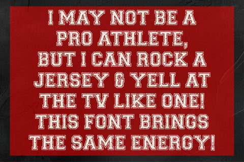Jersey Distressed Font | Bold Varsity Sports Typeface SVG TonisArtStudio 