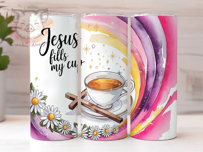 Jesus Bible Verse Faith Tumbler Wrap, Bible Verse Tumbler, Christian Tumbler Wrap, 20oz Skinny Tumbler, Faith Tumbler Design, Inspirational Bible Verse Wrap, Religious Tumbler Sublimation Lara' s Designs 