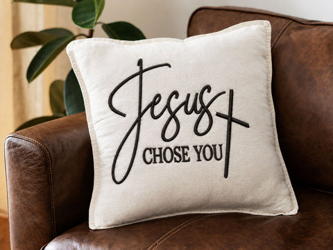 Jesus Chose You Embroidery Design, Christian Faith Machine Embroidery File, Religious Quote Shirt Pattern, Inspirational Bible Gift Design Embroidery/Applique DESIGNS DesignDestine 
