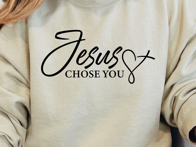 Jesus Chose You SVG: Christian Shirt Design SVG DesignDestine 