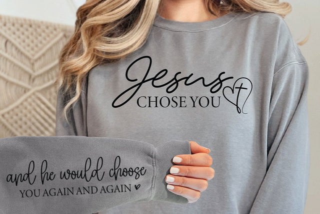 Jesus Chose You SVG: Christian Shirt Design SVG DesignDestine 