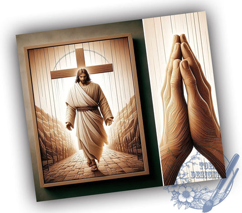 Jesus Christ 20oz Skinny Tumbler PNG, Christian Tumbler Wrap, Sublimation Design, Straight & Tapered Tumbler Wrap, Instant Digital Download Sublimation ToriDesigns 