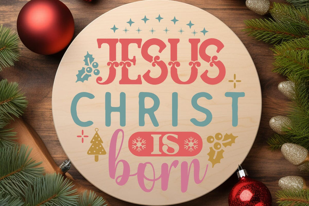 Jesus Is Born Lettering jesus christ is born - So Fontsy