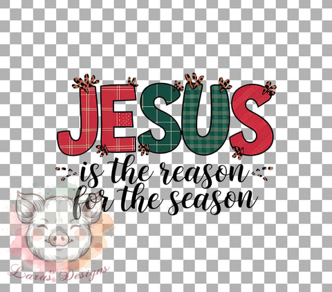 Jesus Christmas, Reason for the Season, Faith-Based Art, Sublimation Download, Christmas Faith, Digital Download, Inspirational Christmas, Religious Decor Sublimation Lara' s Designs 