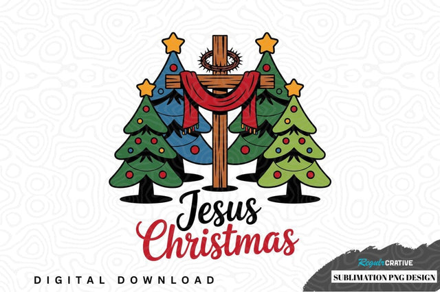 Jesus christmas sublimation png design Sublimation Regulrcrative 