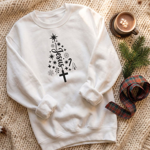Jesus Christmas Tree Embroidery Design – Christian Faith Christmas Cross Snowflake Machine Embroidery File Embroidery/Applique DESIGNS PatternFeed8 