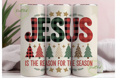 Jesus Christmas Tumbler Wrap Sublimation PixelChick 