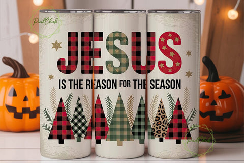 Jesus Christmas Tumbler Wrap Sublimation PixelChick 