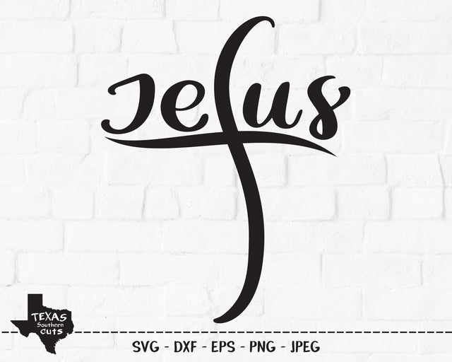 Jesus Cross | Religious SVG SVG Texas Southern Cuts 