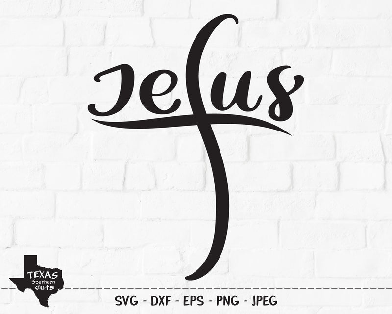 Jesus Cross | Religious SVG SVG Texas Southern Cuts 