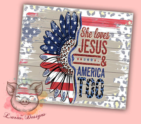 Jesus Faith and Freedom 20oz Tumbler, Patriotic Drinkware, 20oz Sublimation, Faith and Freedom, American Pride Gift, Religious Tumbler, Unique Christian Tumbler Sublimation Lara' s Designs 