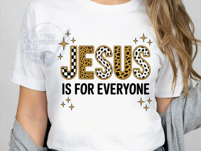 Jesus Faith Gold T-Shirt PNG, Faith Apparel, Pattern Letters, Christian Style, Sublimation PNG, Religious Design, Gold Outline Sublimation ToriDesigns 