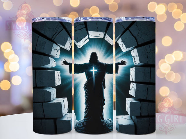 Jesus Faith Heart Tumbler, Christian Wall Tumbler, Faith Heart Wrap, Spiritual Jesus Wrap, Whimsical Heart Wrap, Sublimation Design, Trendy Gift Idea Sublimation SvggirlplusArt 