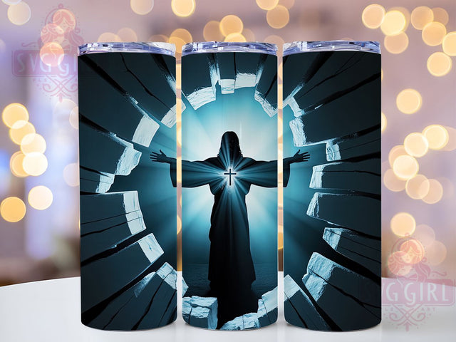 Jesus Faith Heart Tumbler, Christian Wall Tumbler, Faith Heart Wrap, Spiritual Jesus Wrap, Whimsical Heart Wrap, Sublimation Design, Trendy Gift Idea Sublimation SvggirlplusArt 