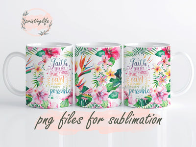 Jesus faith Mug Wrap Design, Instant Digital Design Download Mug Wrap Design, Mug Design PNG Sublimation PrintingLife 