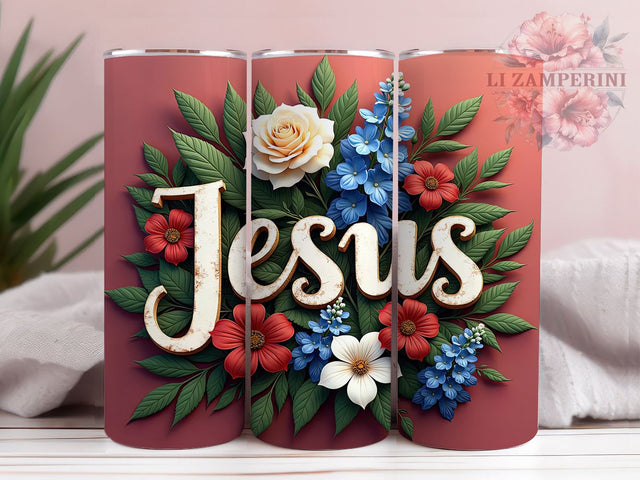 Jesus Faith Tumbler, Bible Verse Tumbler Wrap, 20oz Sublimation Design, Christian Drinkware, Digital Download Tumbler, Inspirational Tumbler Art, Religious Tumbler Design Sublimation Li Zamperini 