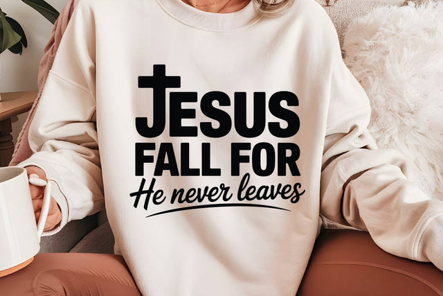Jesus Fall For He Never Leaves SVG Angelina750 