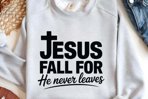 Jesus Fall For He Never Leaves SVG Angelina750 
