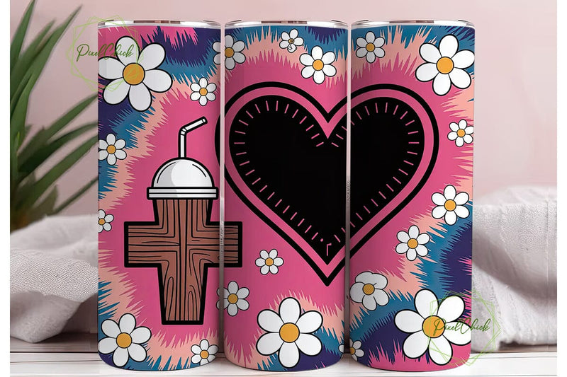 Jesus Fills My Cup Tumbler Wrap PNG Sublimation PixelChick 