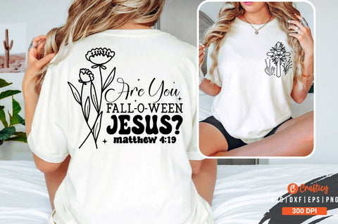 Jesus Front and Back SVG T shirt Design SVG Designangry 