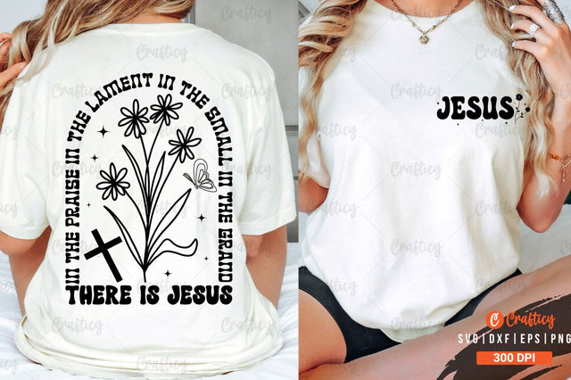 Jesus Front and Back SVG T shirt Design SVG Designangry 
