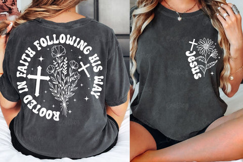 Jesus Front and Back SVG T shirt Design SVG Designangry 