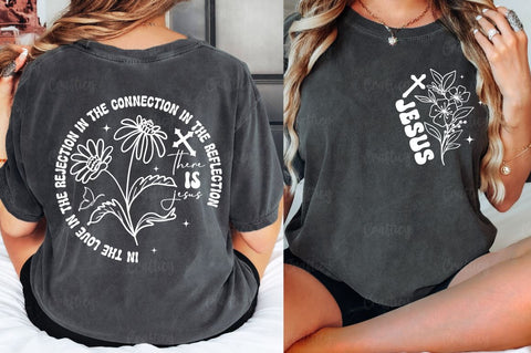 Jesus Front and Back SVG T shirt Design SVG Designangry 