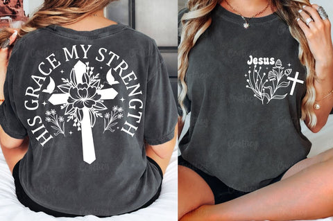 Jesus Front and Back SVG T shirt Design SVG Designangry 
