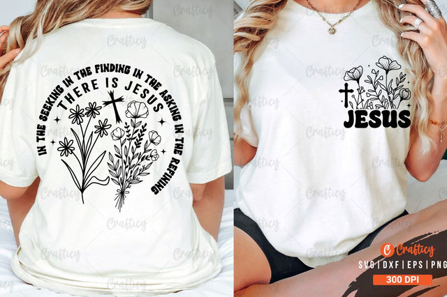 Jesus Front and Back SVG T shirt Design SVG Designangry 