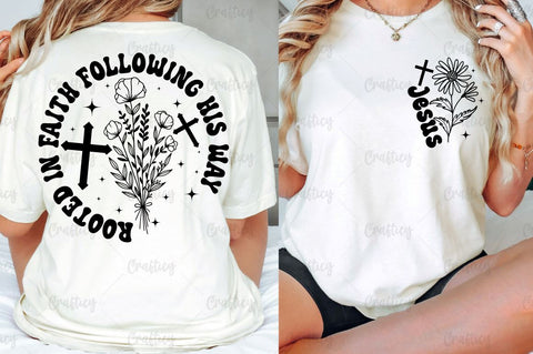 Jesus Front and Back SVG T shirt Design SVG Designangry 