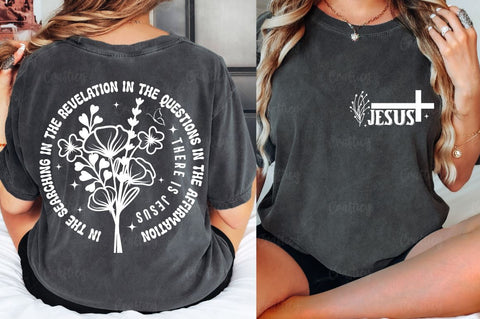Jesus Front and Back SVG T shirt Design SVG Designangry 