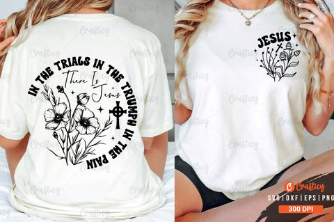Jesus Front and Back SVG T shirt Design. SVG Designangry 