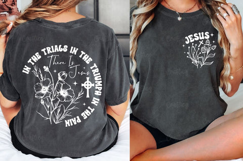Jesus Front and Back SVG T shirt Design. SVG Designangry 