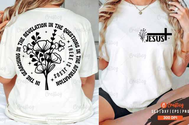 Jesus Front and Back SVG T shirt Design SVG Designangry 