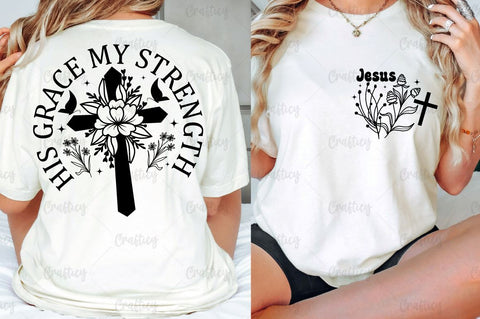 Jesus Front and Back SVG T shirt Design SVG Designangry 